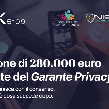 Governance dei dati:sanzione del Garante Privacy
